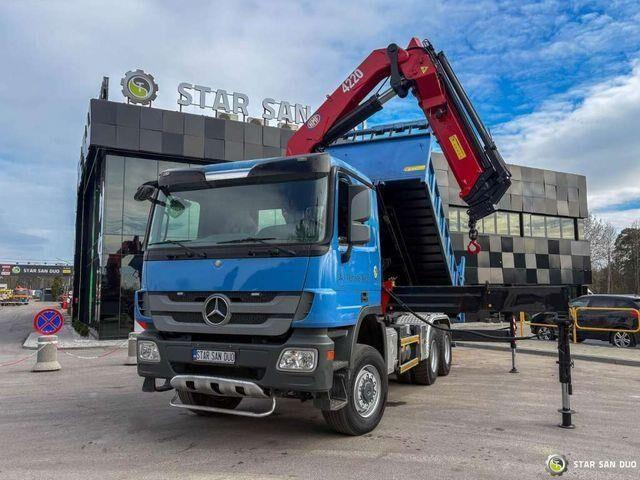 Mercedes-Benz ACTROS 3341 6x6 HMF 4220 K4 CRANE KIPPER - Kippiauto kuorma-auto, Nosturiauto: kuva Mercedes-Benz ACTROS 3341 6x6 HMF 4220 K4 CRANE KIPPER - Kippiauto kuorma-auto, Nosturiauto Mercedes-Benz ACTROS 3341 6x6 HMF 4220 K4 CRANE KIPPER - Kippiauto kuorma-auto, Nosturiauto: kuva Mercedes-Benz ACTROS 3341 6x6 HMF 4220 K4 CRANE KIPPER - Kippiauto kuorma-auto, Nosturiauto