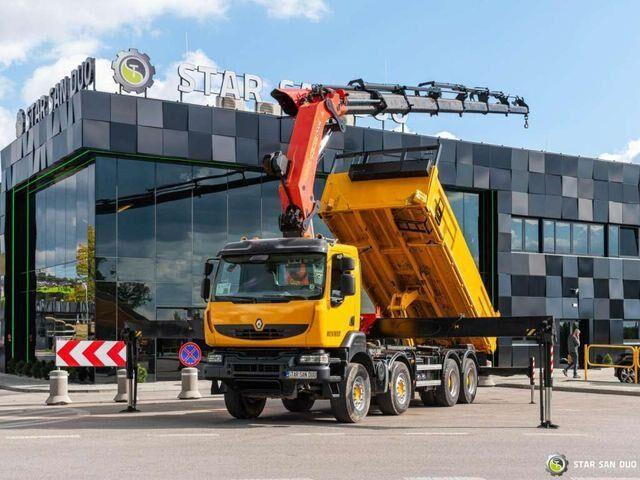 Renault KERAX 450 8x4 PALFINGER PK 60002 Crane Tipper - Kippiauto kuorma-auto, Nosturiauto: kuva Renault KERAX 450 8x4 PALFINGER PK 60002 Crane Tipper - Kippiauto kuorma-auto, Nosturiauto Renault KERAX 450 8x4 PALFINGER PK 60002 Crane Tipper - Kippiauto kuorma-auto, Nosturiauto: kuva Renault KERAX 450 8x4 PALFINGER PK 60002 Crane Tipper - Kippiauto kuorma-auto, Nosturiauto
