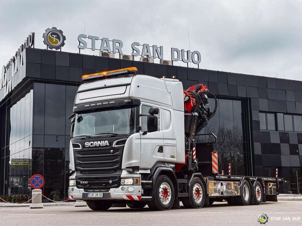 Nosturiauto Scania  R730 8x2 Fassi F990 Fly Jib 30m Crane Euro 6: kuva Nosturiauto Scania  R730 8x2 Fassi F990 Fly Jib 30m Crane Euro 6