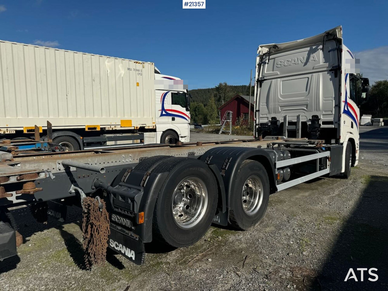 Konttialus/ Vaihtokuormatilat kuorma-auto Scania R580: kuva Konttialus/ Vaihtokuormatilat kuorma-auto Scania R580