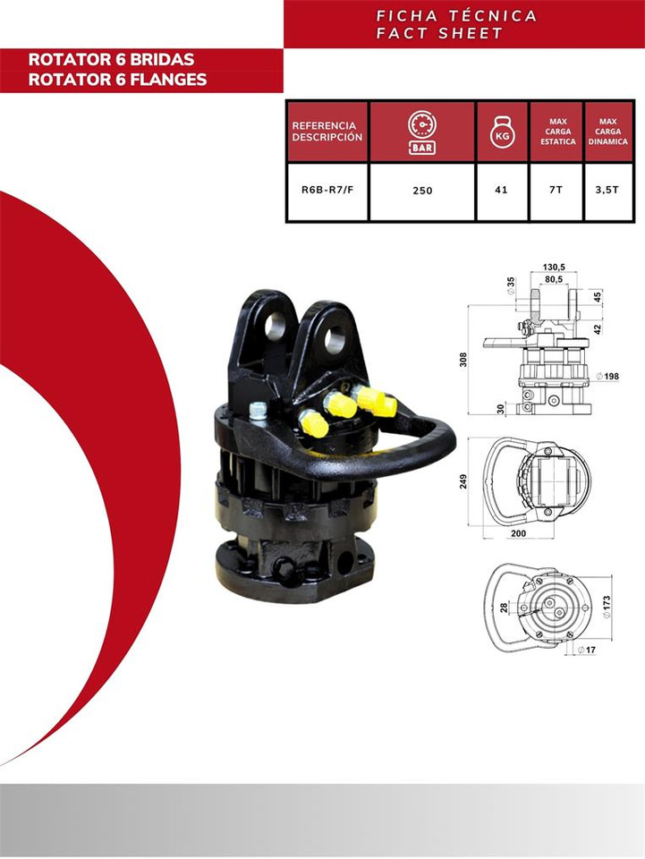 6-flange rotator R7CFS - Hydrauliikka - Kappaletavaranosturi: kuva 6-flange rotator R7CFS - Hydrauliikka - Kappaletavaranosturi 6-flange rotator R7CFS - Hydrauliikka - Kappaletavaranosturi: kuva 6-flange rotator R7CFS - Hydrauliikka - Kappaletavaranosturi
