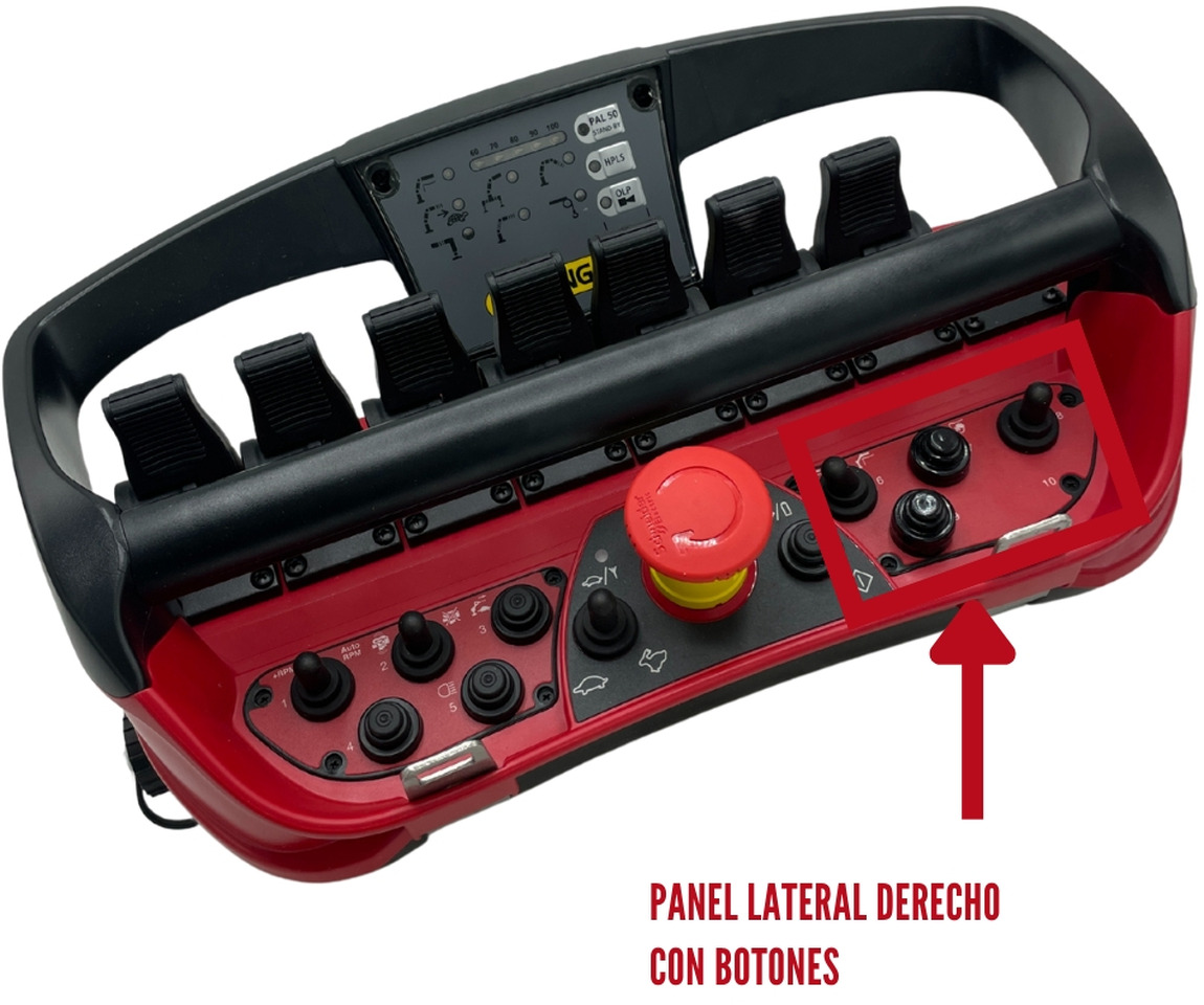 Right panel with button radio remote Scanreco RC400 - Sähköjärjestelmä - Kappaletavaranosturi: kuva Right panel with button radio remote Scanreco RC400 - Sähköjärjestelmä - Kappaletavaranosturi Right panel with button radio remote Scanreco RC400 - Sähköjärjestelmä - Kappaletavaranosturi: kuva Right panel with button radio remote Scanreco RC400 - Sähköjärjestelmä - Kappaletavaranosturi