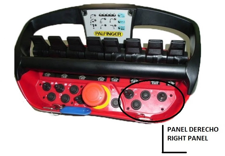 Right panel with button radio remote Scanreco RC400 - Sähköjärjestelmä - Kappaletavaranosturi: kuva Right panel with button radio remote Scanreco RC400 - Sähköjärjestelmä - Kappaletavaranosturi Right panel with button radio remote Scanreco RC400 - Sähköjärjestelmä - Kappaletavaranosturi: kuva Right panel with button radio remote Scanreco RC400 - Sähköjärjestelmä - Kappaletavaranosturi