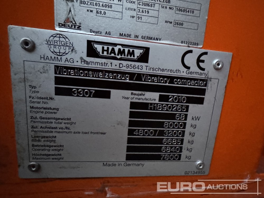 2010 Hamm 3307 - Jyrä: kuva 2010 Hamm 3307 - Jyrä 2010 Hamm 3307 - Jyrä: kuva 2010 Hamm 3307 - Jyrä