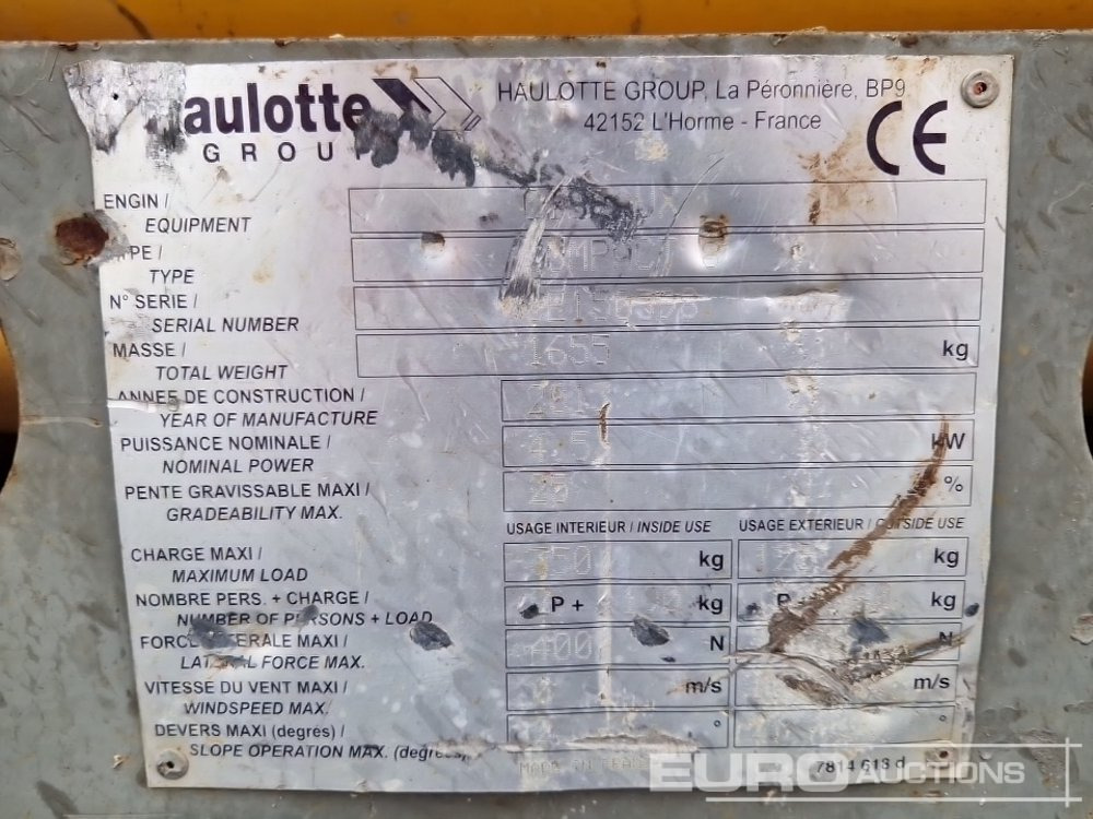 Henkilönostin 2013 Haulotte Compact 8: kuva Henkilönostin 2013 Haulotte Compact 8