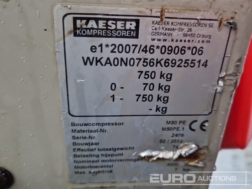 Ilmakompressori 2019 Kaeser M50 175CFM: kuva Ilmakompressori 2019 Kaeser M50 175CFM