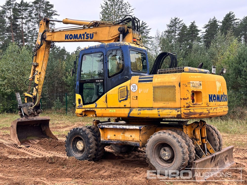 Komatsu PW160ES-7K - Pyöräalustainen kaivinkone: kuva Komatsu PW160ES-7K - Pyöräalustainen kaivinkone Komatsu PW160ES-7K - Pyöräalustainen kaivinkone: kuva Komatsu PW160ES-7K - Pyöräalustainen kaivinkone