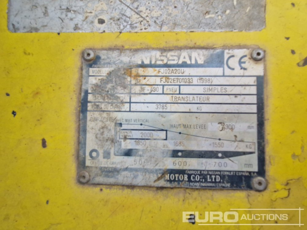 Vastapainotrukki Nissan FJ02A20U: kuva Vastapainotrukki Nissan FJ02A20U