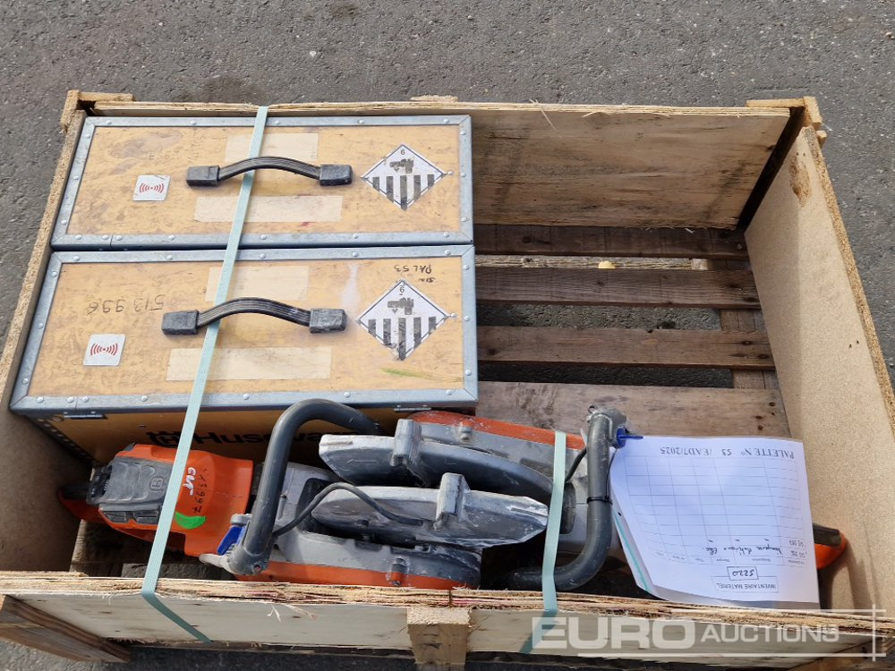 Pallet of Husqvarna Quick Cut Saws, Battery Power Kit - Asfaltinlaskija: kuva Pallet of Husqvarna Quick Cut Saws, Battery Power Kit - Asfaltinlaskija Pallet of Husqvarna Quick Cut Saws, Battery Power Kit - Asfaltinlaskija: kuva Pallet of Husqvarna Quick Cut Saws, Battery Power Kit - Asfaltinlaskija
