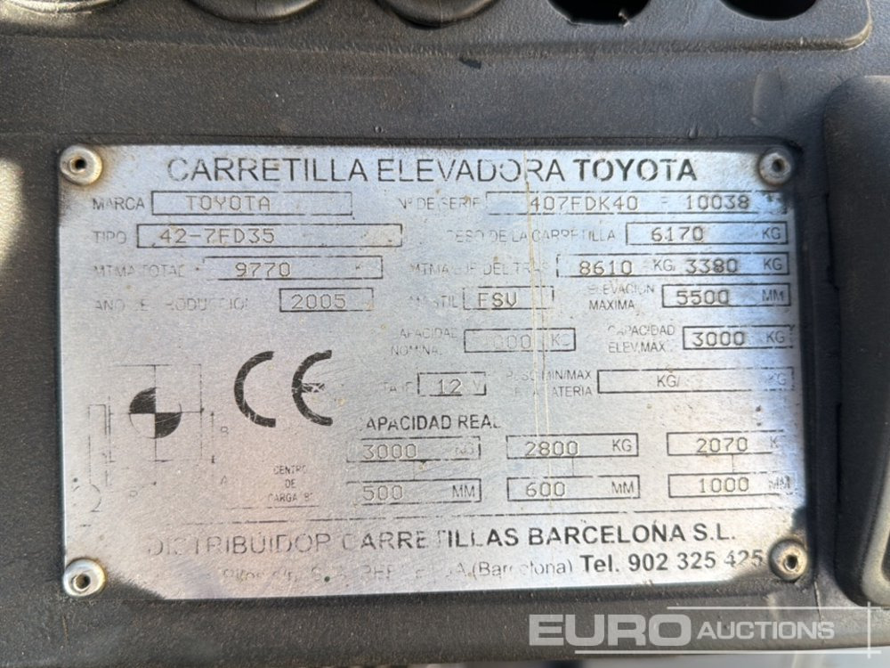 Vastapainotrukki Toyota 42-7FD35: kuva Vastapainotrukki Toyota 42-7FD35