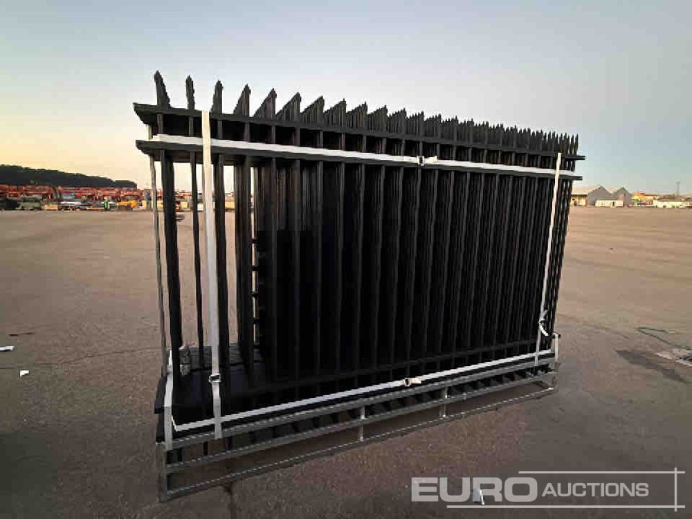 Unused 2025 KMY Industrial Iron Site Fence, Qty (20 of) Fence Panels, (21 of) Posts (W10XH6') Powder Coated Surface - Työkalu/ Laitteet: kuva Unused 2025 KMY Industrial Iron Site Fence, Qty (20 of) Fence Panels, (21 of) Posts (W10XH6') Powder Coated Surface - Työkalu/ Laitteet Unused 2025 KMY Industrial Iron Site Fence, Qty (20 of) Fence Panels, (21 of) Posts (W10XH6') Powder Coated Surface - Työkalu/ Laitteet: kuva Unused 2025 KMY Industrial Iron Site Fence, Qty (20 of) Fence Panels, (21 of) Posts (W10XH6') Powder Coated Surface - Työkalu/ Laitteet