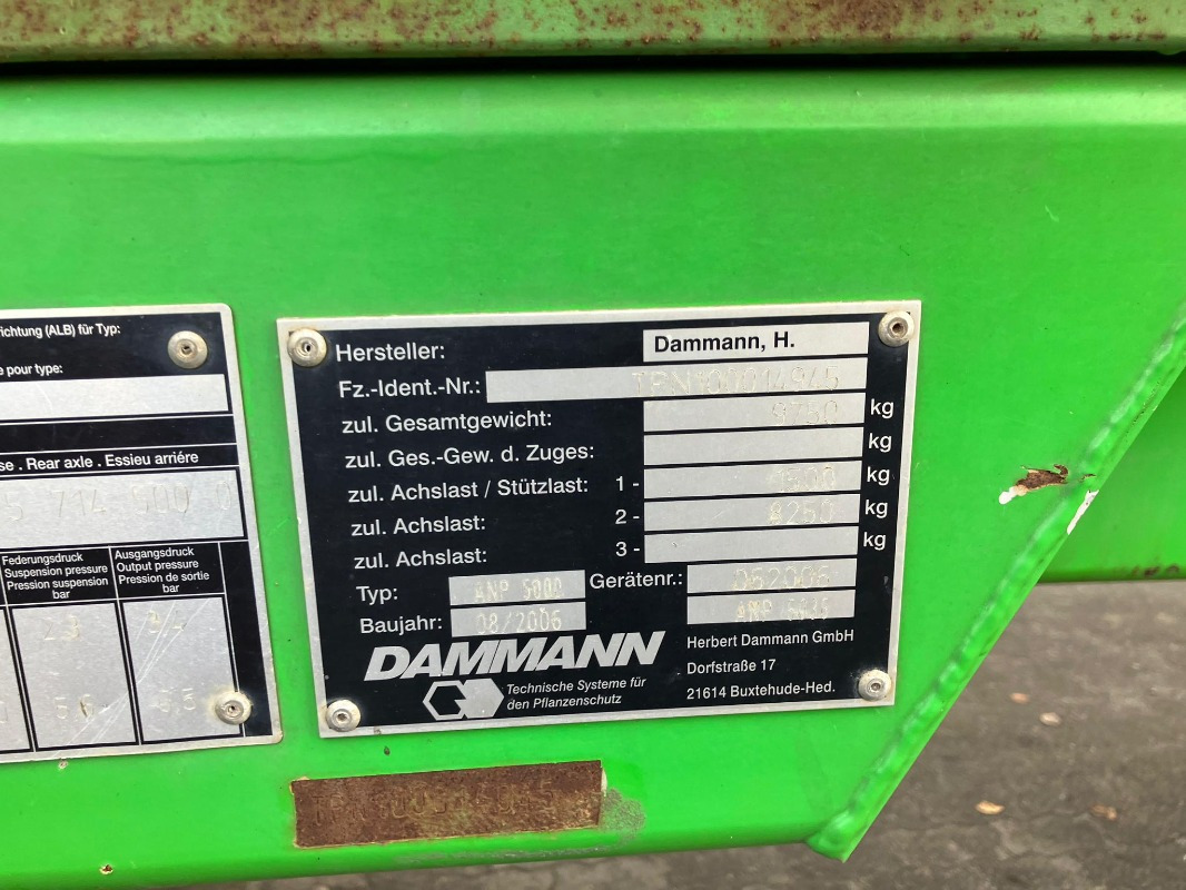 Dammann Profi- Class 5000 Liter Typ AN - Kasvinsuojeluruisku: kuva Dammann Profi- Class 5000 Liter Typ AN - Kasvinsuojeluruisku Dammann Profi- Class 5000 Liter Typ AN - Kasvinsuojeluruisku: kuva Dammann Profi- Class 5000 Liter Typ AN - Kasvinsuojeluruisku