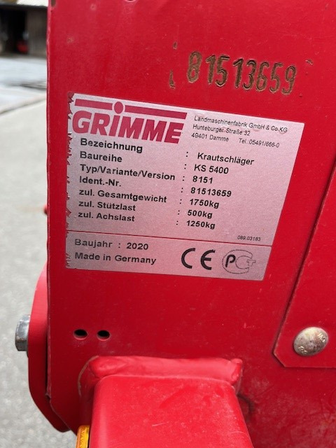 Grimme Krautschlegler KS 5400 - Sadonkorjuukone: kuva Grimme Krautschlegler KS 5400 - Sadonkorjuukone Grimme Krautschlegler KS 5400 - Sadonkorjuukone: kuva Grimme Krautschlegler KS 5400 - Sadonkorjuukone