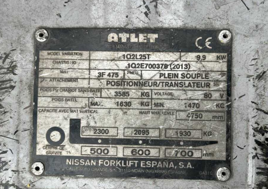 Atlet 1Q2L25T - Sähkötrukki: kuva Atlet 1Q2L25T - Sähkötrukki Atlet 1Q2L25T - Sähkötrukki: kuva Atlet 1Q2L25T - Sähkötrukki