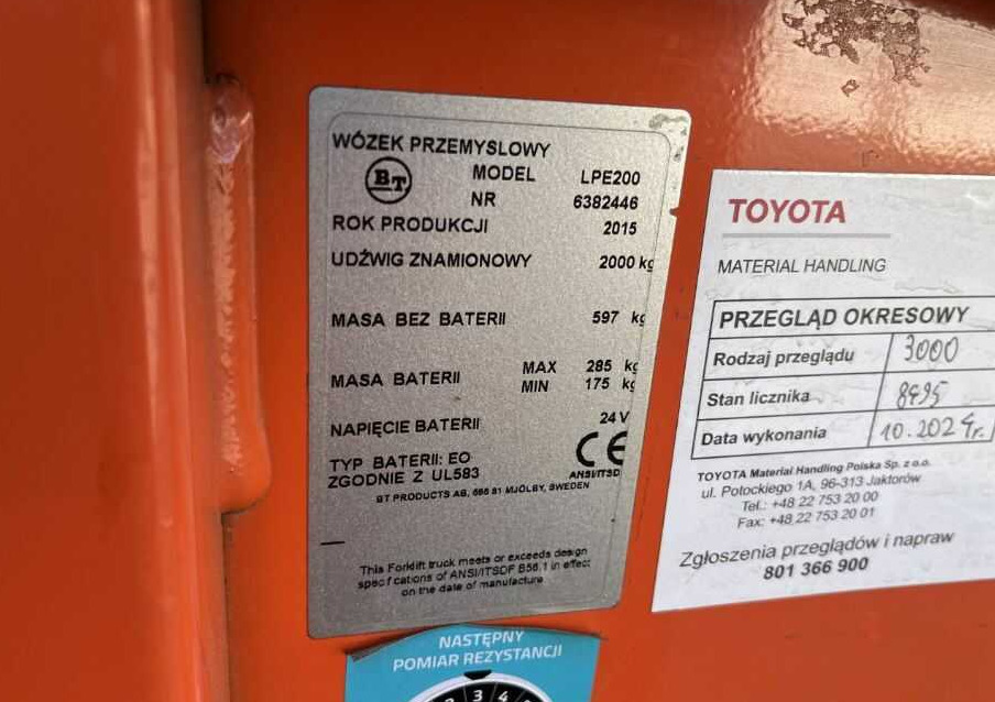 BT LPE200 - Haarukkavaunu: kuva BT LPE200 - Haarukkavaunu BT LPE200 - Haarukkavaunu: kuva BT LPE200 - Haarukkavaunu