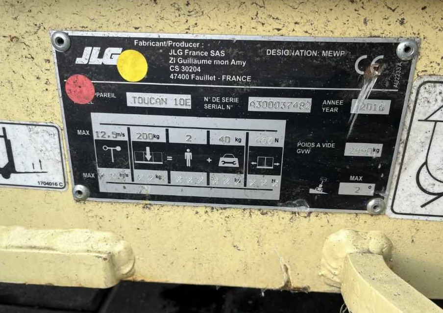 JLG Toucan 10E - Kuukulkija: kuva JLG Toucan 10E - Kuukulkija JLG Toucan 10E - Kuukulkija: kuva JLG Toucan 10E - Kuukulkija