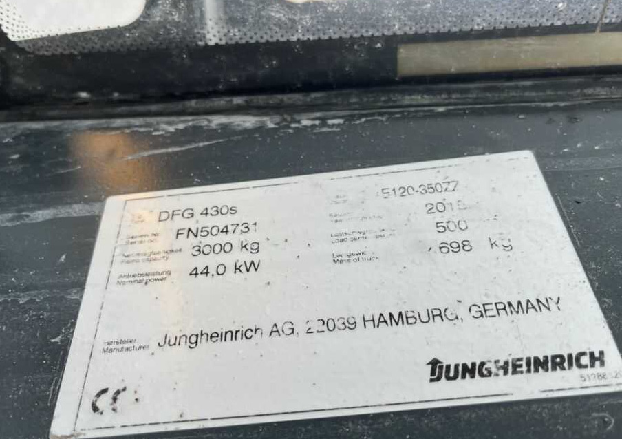 Jungheinrich DFG430s - Dieseltrukki: kuva Jungheinrich DFG430s - Dieseltrukki Jungheinrich DFG430s - Dieseltrukki: kuva Jungheinrich DFG430s - Dieseltrukki
