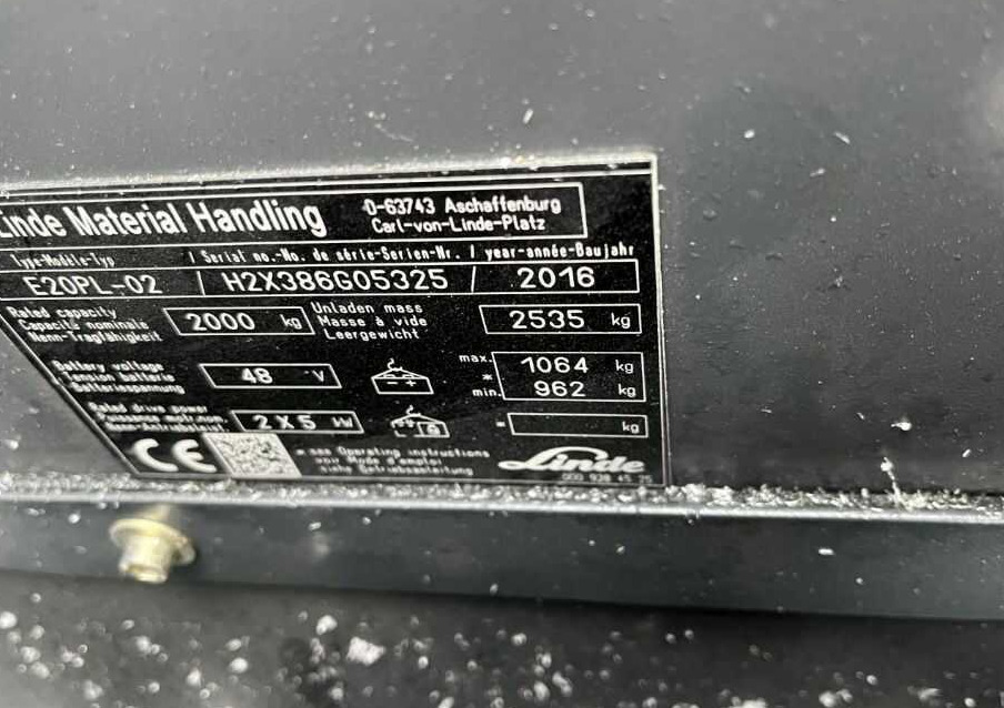 Linde E20PL-02 - Sähkötrukki: kuva Linde E20PL-02 - Sähkötrukki Linde E20PL-02 - Sähkötrukki: kuva Linde E20PL-02 - Sähkötrukki