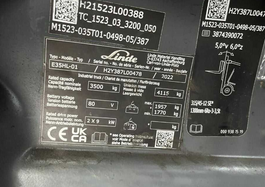 Linde E35HL-01 - Sähkötrukki: kuva Linde E35HL-01 - Sähkötrukki Linde E35HL-01 - Sähkötrukki: kuva Linde E35HL-01 - Sähkötrukki