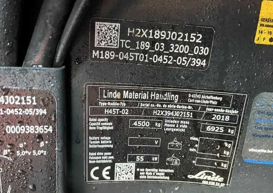 Linde H45T-02 - Kaasutrukki: kuva  Linde H45T-02 - Kaasutrukki Linde H45T-02 - Kaasutrukki: kuva  Linde H45T-02 - Kaasutrukki