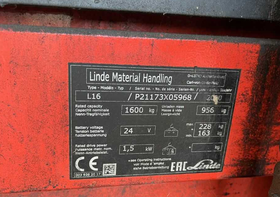 Linde L16 - Pinoamistrukki: kuva Linde L16 - Pinoamistrukki Linde L16 - Pinoamistrukki: kuva Linde L16 - Pinoamistrukki