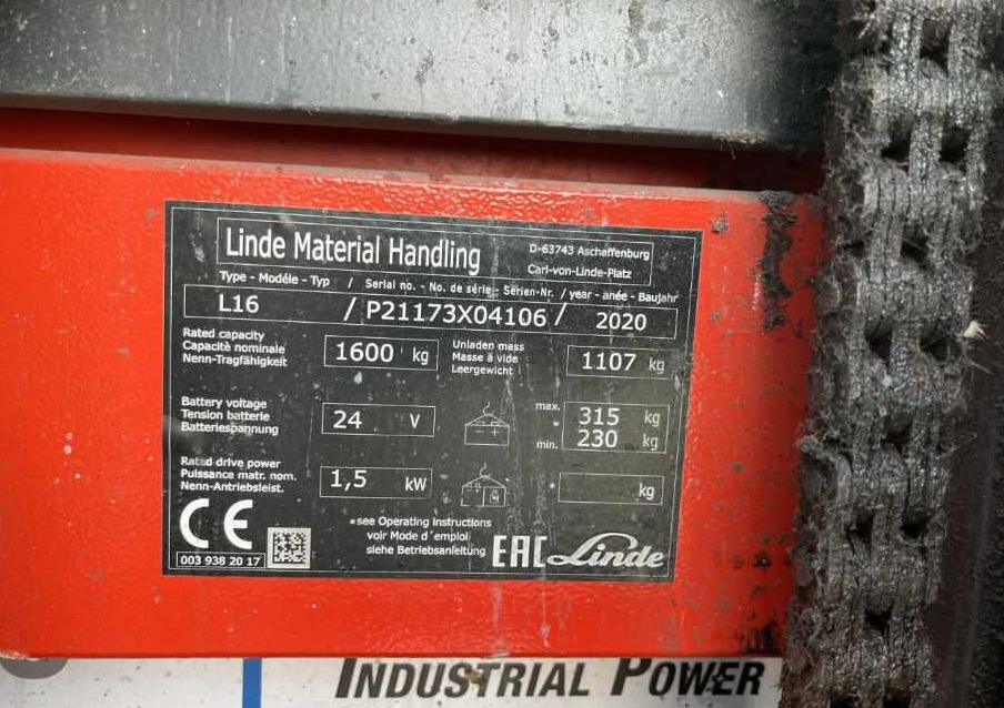 Linde L16 - Pinoamistrukki: kuva Linde L16 - Pinoamistrukki Linde L16 - Pinoamistrukki: kuva Linde L16 - Pinoamistrukki