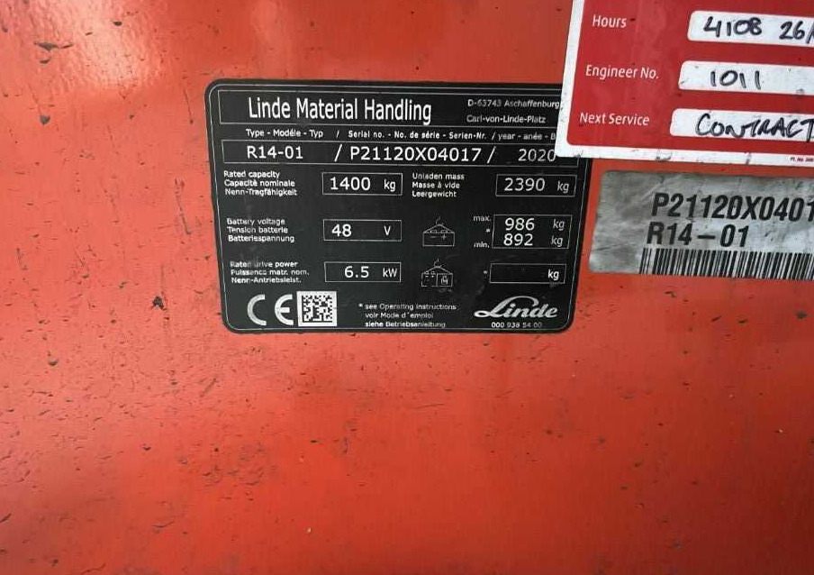 Linde R14-01 - Työntömastotrukki: kuva Linde R14-01 - Työntömastotrukki Linde R14-01 - Työntömastotrukki: kuva Linde R14-01 - Työntömastotrukki