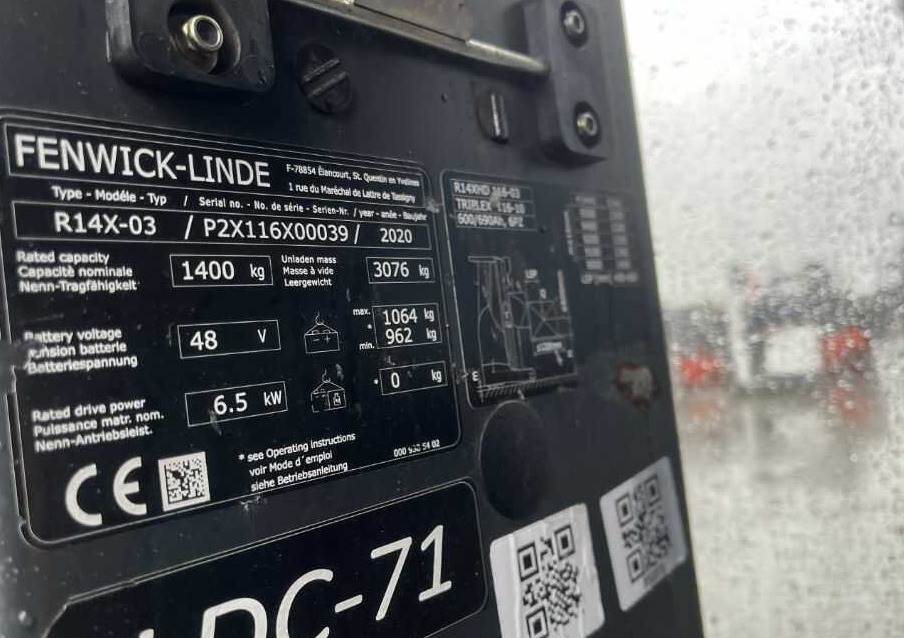 Linde R14X - Työntömastotrukki: kuva Linde R14X - Työntömastotrukki Linde R14X - Työntömastotrukki: kuva Linde R14X - Työntömastotrukki