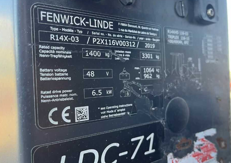 Linde R14X - Työntömastotrukki: kuva Linde R14X - Työntömastotrukki Linde R14X - Työntömastotrukki: kuva Linde R14X - Työntömastotrukki