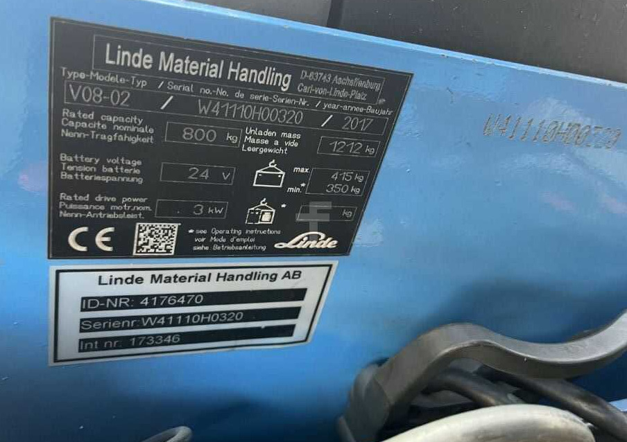 Linde V08-02 - Kerailytrukki: kuva Linde V08-02 - Kerailytrukki Linde V08-02 - Kerailytrukki: kuva Linde V08-02 - Kerailytrukki
