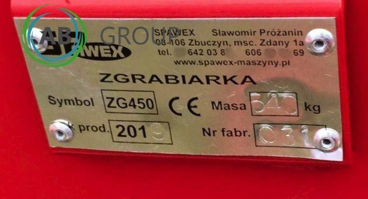 Spawex rotary rake ZG-450 - Pöyhin: kuva Spawex rotary rake ZG-450 - Pöyhin Spawex rotary rake ZG-450 - Pöyhin: kuva Spawex rotary rake ZG-450 - Pöyhin