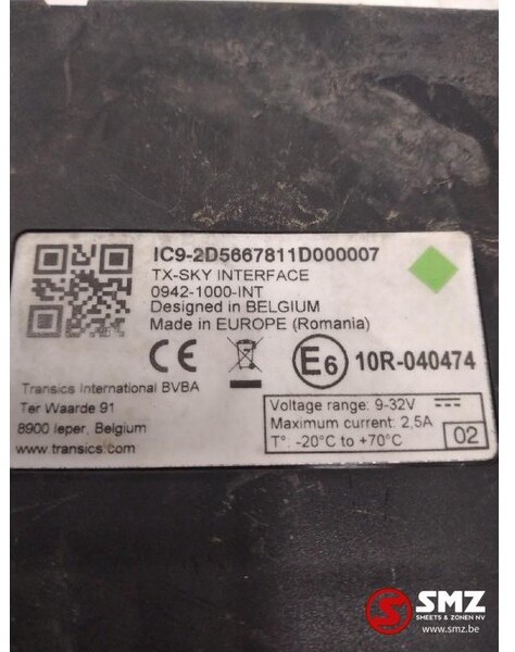 Diversen Occ ECU Mercedes Actros TX Sky interface 0942-1000 - Ohjainyksikkö - Kuorma-auto: kuva Diversen Occ ECU Mercedes Actros TX Sky interface 0942-1000 - Ohjainyksikkö - Kuorma-auto Diversen Occ ECU Mercedes Actros TX Sky interface 0942-1000 - Ohjainyksikkö - Kuorma-auto: kuva Diversen Occ ECU Mercedes Actros TX Sky interface 0942-1000 - Ohjainyksikkö - Kuorma-auto