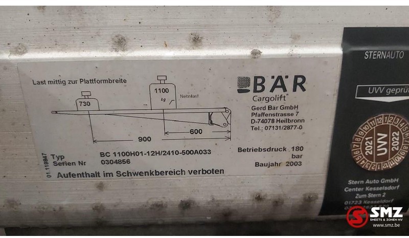 Mercedes-Benz Occ Laadlift BAR cargolift 1100kg - 140cm - Takalaitanostin - Kuorma-auto: kuva Mercedes-Benz Occ Laadlift BAR cargolift 1100kg - 140cm - Takalaitanostin - Kuorma-auto Mercedes-Benz Occ Laadlift BAR cargolift 1100kg - 140cm - Takalaitanostin - Kuorma-auto: kuva Mercedes-Benz Occ Laadlift BAR cargolift 1100kg - 140cm - Takalaitanostin - Kuorma-auto