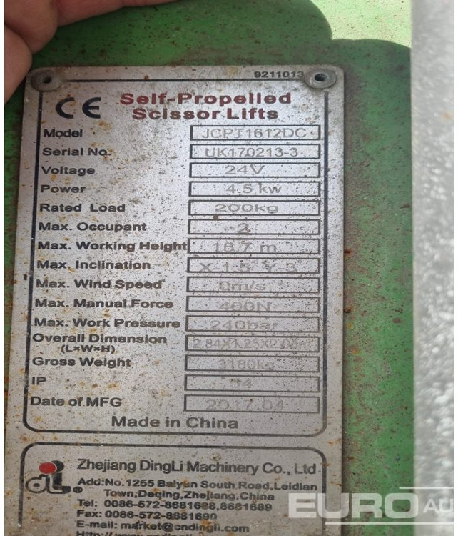 2017 Dingli JCPT1612DCB - Saksilava: kuva 2017 Dingli JCPT1612DCB - Saksilava 2017 Dingli JCPT1612DCB - Saksilava: kuva 2017 Dingli JCPT1612DCB - Saksilava