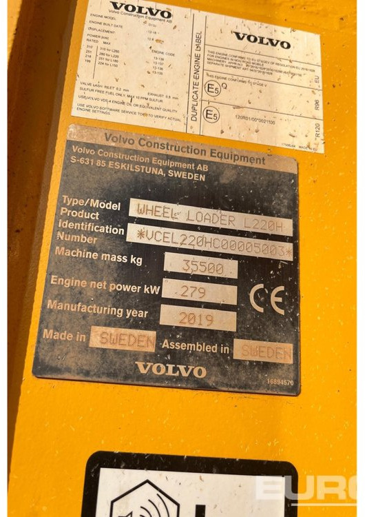 2019 Volvo L220H - Pyöräkuormaaja: kuva 2019 Volvo L220H - Pyöräkuormaaja 2019 Volvo L220H - Pyöräkuormaaja: kuva 2019 Volvo L220H - Pyöräkuormaaja
