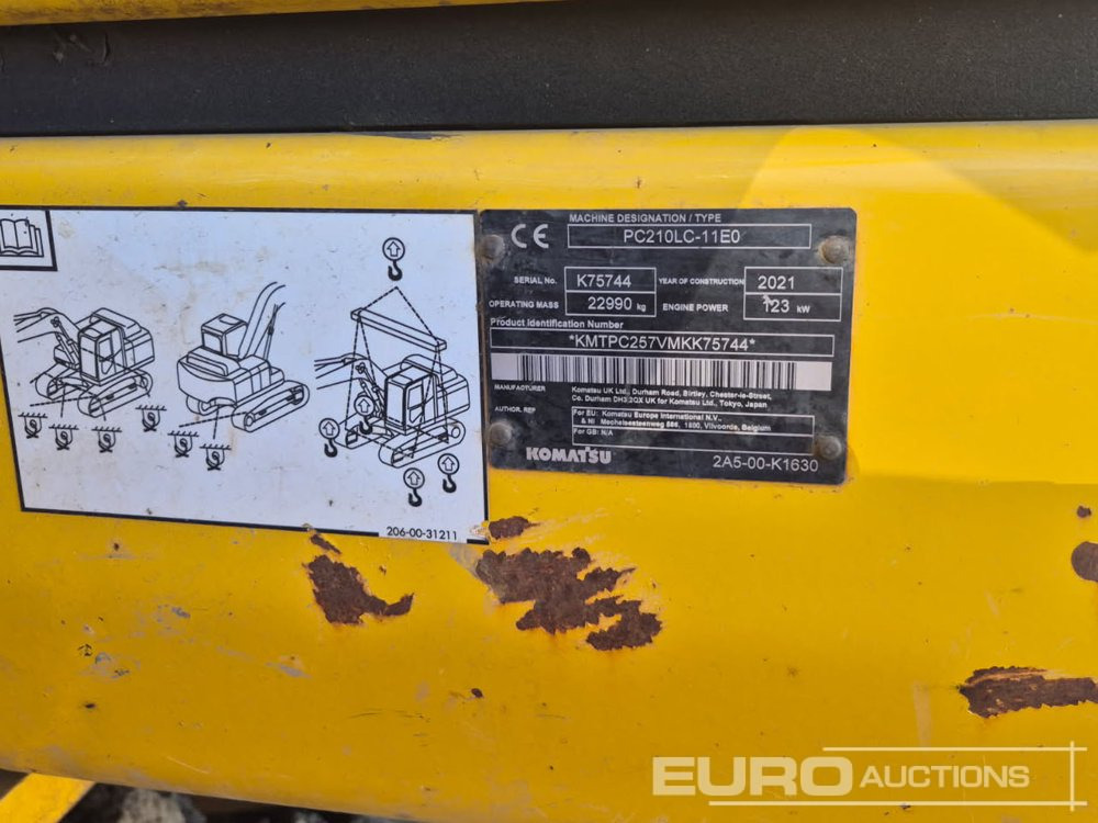 2021 Komatsu PC210LC-11E0 - Telakaivukone: kuva 2021 Komatsu PC210LC-11E0 - Telakaivukone 2021 Komatsu PC210LC-11E0 - Telakaivukone: kuva 2021 Komatsu PC210LC-11E0 - Telakaivukone