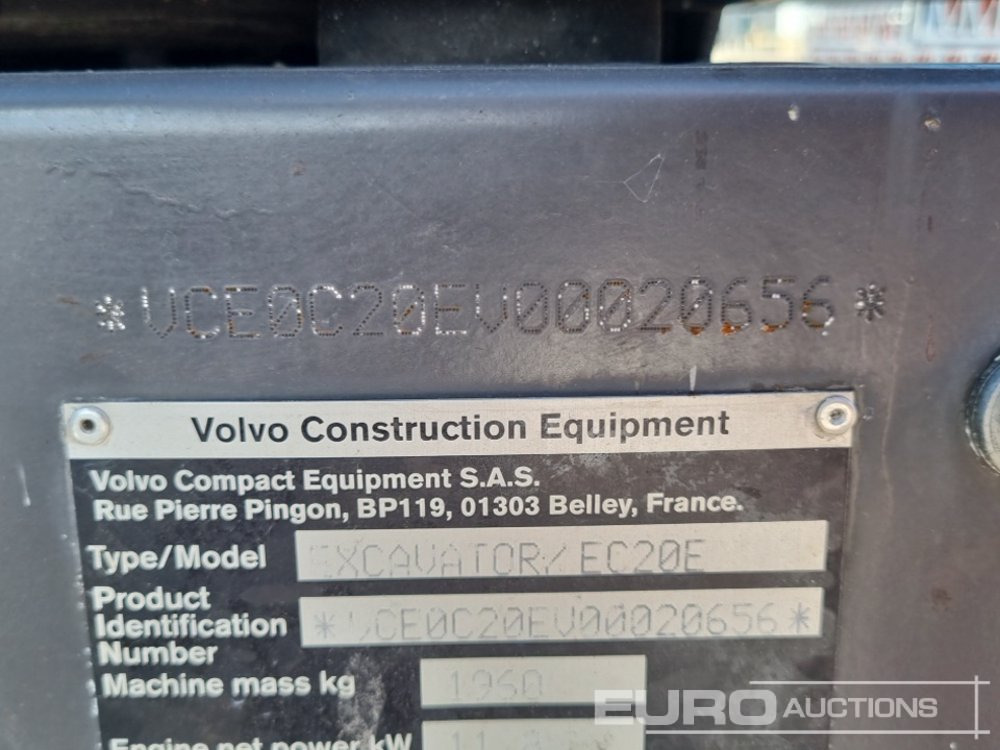 2021 Volvo EC20E - Minikuormaaja: kuva 2021 Volvo EC20E - Minikuormaaja 2021 Volvo EC20E - Minikuormaaja: kuva 2021 Volvo EC20E - Minikuormaaja