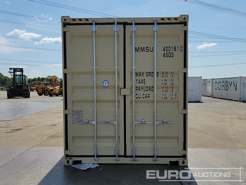 Merikontti 2025 40' x 8' HQ Container, 4 Side Doors, 1 End Door (Cannot Be Reconsigned): kuva Merikontti 2025 40' x 8' HQ Container, 4 Side Doors, 1 End Door (Cannot Be Reconsigned)