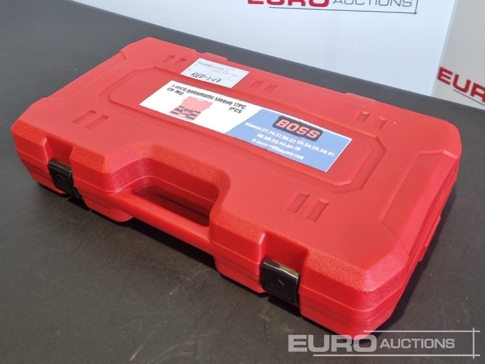 Unused 2025 Boss 1" 17pc Pneumatic Socket Set, 8" Extension Rod - Korjaamolaitteet: kuva Unused 2025 Boss 1" 17pc Pneumatic Socket Set, 8" Extension Rod - Korjaamolaitteet Unused 2025 Boss 1" 17pc Pneumatic Socket Set, 8" Extension Rod - Korjaamolaitteet: kuva Unused 2025 Boss 1" 17pc Pneumatic Socket Set, 8" Extension Rod - Korjaamolaitteet