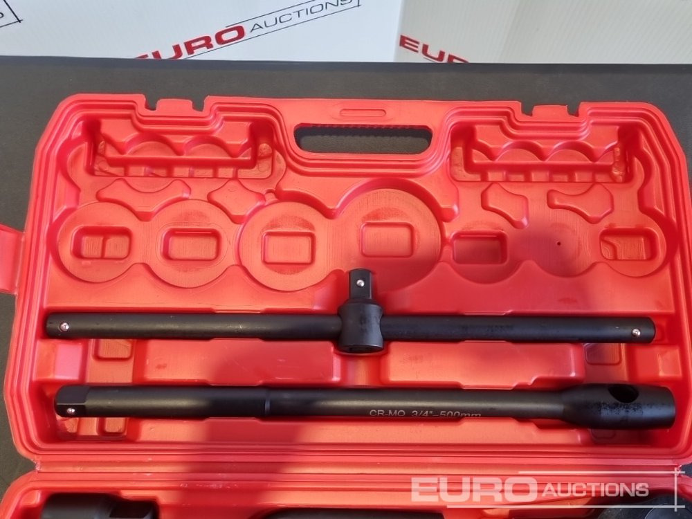 Unused 2025 Boss 3/4" 26pc Heavy Duty Pneumatic Socket Set, 4" Connecting Rod, 8" Connecting Rod Quick Ratchet Wrench, 20" Sliding Road, L Handle Sliding Head Extension Bar - Korjaamolaitteet: kuva Unused 2025 Boss 3/4" 26pc Heavy Duty Pneumatic Socket Set, 4" Connecting Rod, 8" Connecting Rod Quick Ratchet Wrench, 20" Sliding Road, L Handle Sliding Head Extension Bar - Korjaamolaitteet Unused 2025 Boss 3/4" 26pc Heavy Duty Pneumatic Socket Set, 4" Connecting Rod, 8" Connecting Rod Quick Ratchet Wrench, 20" Sliding Road, L Handle Sliding Head Extension Bar - Korjaamolaitteet: kuva Unused 2025 Boss 3/4" 26pc Heavy Duty Pneumatic Socket Set, 4" Connecting Rod, 8" Connecting Rod Quick Ratchet Wrench, 20" Sliding Road, L Handle Sliding Head Extension Bar - Korjaamolaitteet