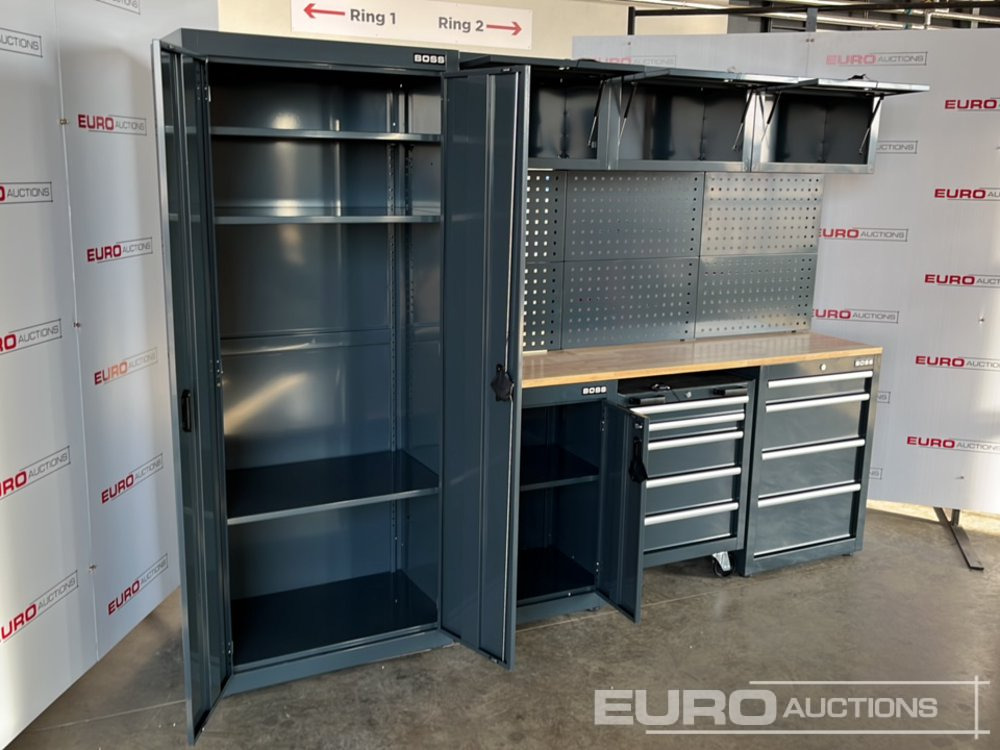 Unused Boss 2.6m 9 Drawer, 5 Cabinet Tool Station - Korjaamolaitteet: kuva Unused Boss 2.6m 9 Drawer, 5 Cabinet Tool Station - Korjaamolaitteet Unused Boss 2.6m 9 Drawer, 5 Cabinet Tool Station - Korjaamolaitteet: kuva Unused Boss 2.6m 9 Drawer, 5 Cabinet Tool Station - Korjaamolaitteet