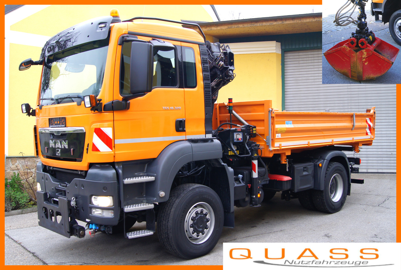 MAN TGS 18.320 BL 4x4 / HIAB 088 B-2 / Winterdienst - Kippiauto kuorma-auto, Nosturiauto: kuva MAN TGS 18.320 BL 4x4 / HIAB 088 B-2 / Winterdienst - Kippiauto kuorma-auto, Nosturiauto MAN TGS 18.320 BL 4x4 / HIAB 088 B-2 / Winterdienst - Kippiauto kuorma-auto, Nosturiauto: kuva MAN TGS 18.320 BL 4x4 / HIAB 088 B-2 / Winterdienst - Kippiauto kuorma-auto, Nosturiauto