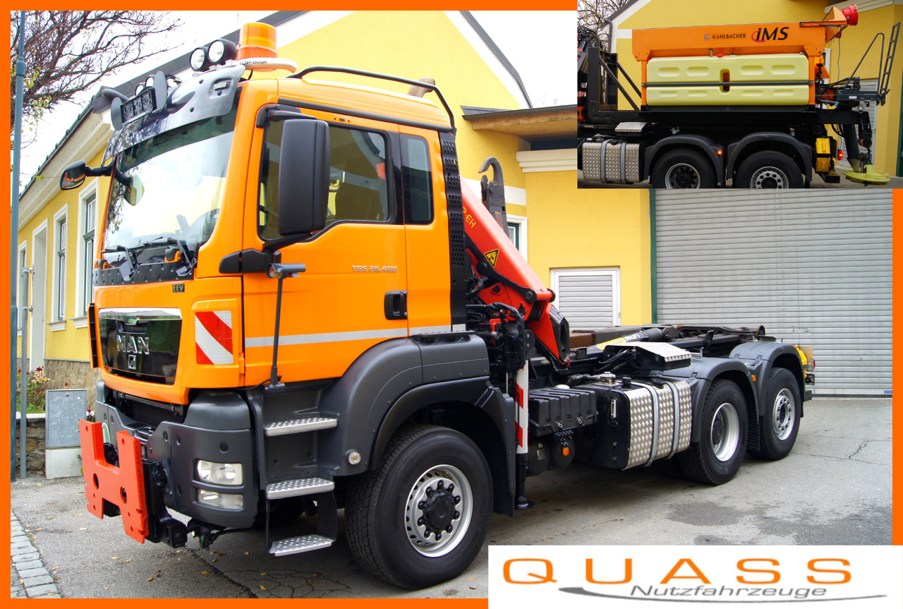 MAN TGS 28.400 BL 6x4-4/TÜV/PK12002/PALIFT/Winterdienst/Salzstreuer/Streuer/Schneepflug - Lumikone: kuva MAN TGS 28.400 BL 6x4-4/TÜV/PK12002/PALIFT/Winterdienst/Salzstreuer/Streuer/Schneepflug - Lumikone MAN TGS 28.400 BL 6x4-4/TÜV/PK12002/PALIFT/Winterdienst/Salzstreuer/Streuer/Schneepflug - Lumikone: kuva MAN TGS 28.400 BL 6x4-4/TÜV/PK12002/PALIFT/Winterdienst/Salzstreuer/Streuer/Schneepflug - Lumikone