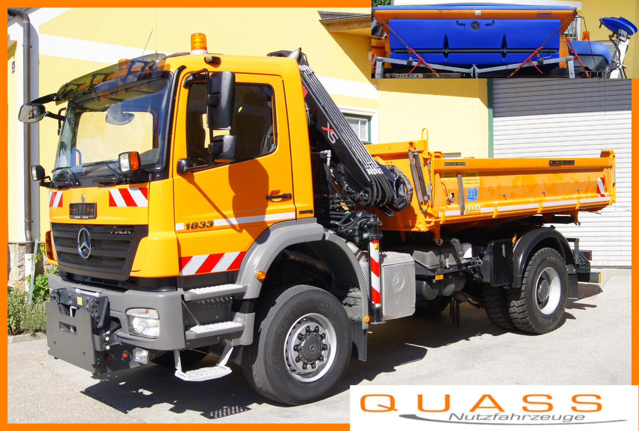 MERCEDES-BENZ AXOR 1833 4x4/TÜV/Eur4/HIAB 088/MEILLER/Winterdienst/Salzstreuer - Lumikone: kuva MERCEDES-BENZ AXOR 1833 4x4/TÜV/Eur4/HIAB 088/MEILLER/Winterdienst/Salzstreuer - Lumikone MERCEDES-BENZ AXOR 1833 4x4/TÜV/Eur4/HIAB 088/MEILLER/Winterdienst/Salzstreuer - Lumikone: kuva MERCEDES-BENZ AXOR 1833 4x4/TÜV/Eur4/HIAB 088/MEILLER/Winterdienst/Salzstreuer - Lumikone