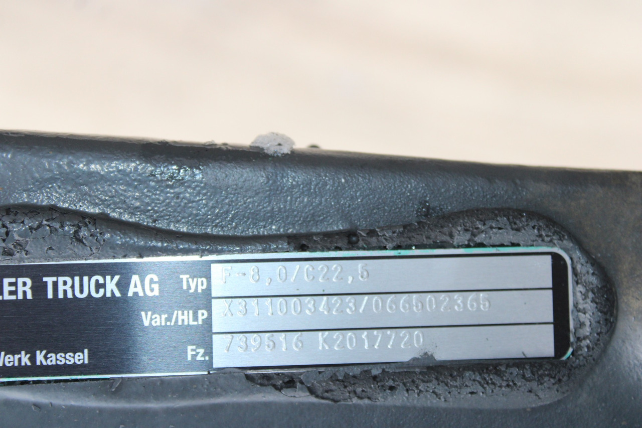 AXA FATA F-8,0-C22,5 MERCEDES AROCS A9603312901, X311003423, 066502365 - Etuakseli - Kuorma-auto: kuva AXA FATA F-8,0-C22,5 MERCEDES AROCS A9603312901, X311003423, 066502365 - Etuakseli - Kuorma-auto AXA FATA F-8,0-C22,5 MERCEDES AROCS A9603312901, X311003423, 066502365 - Etuakseli - Kuorma-auto: kuva AXA FATA F-8,0-C22,5 MERCEDES AROCS A9603312901, X311003423, 066502365 - Etuakseli - Kuorma-auto