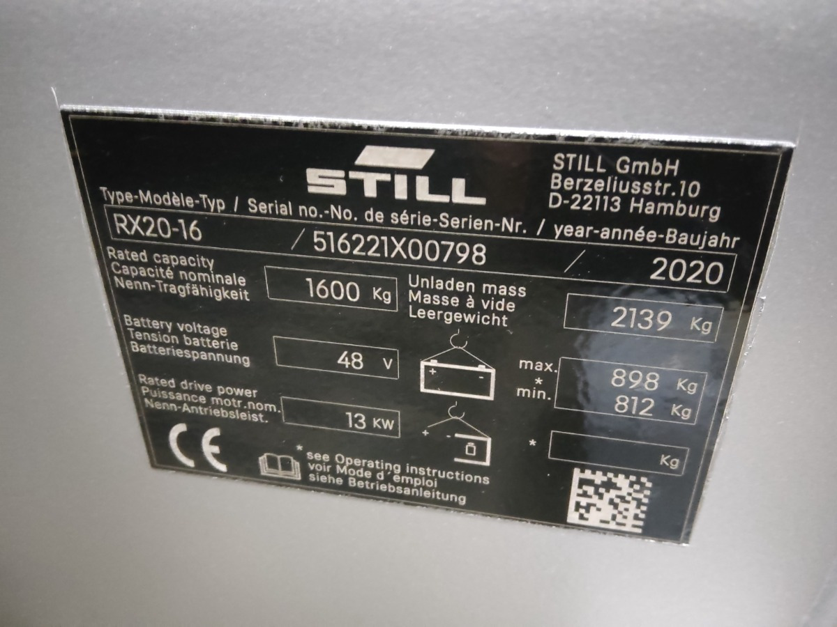 Still RX20-16 - Sähkötrukki: kuva Still RX20-16 - Sähkötrukki Still RX20-16 - Sähkötrukki: kuva Still RX20-16 - Sähkötrukki