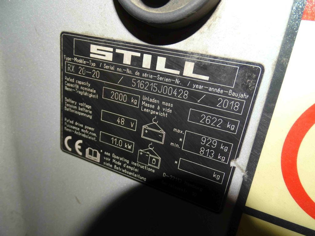 Still RX20-20 - Sähkötrukki: kuva Still RX20-20 - Sähkötrukki Still RX20-20 - Sähkötrukki: kuva Still RX20-20 - Sähkötrukki