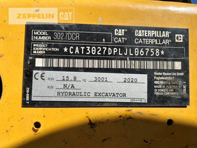 Cat 302.7D - Minikuormaaja: kuva Cat 302.7D - Minikuormaaja Cat 302.7D - Minikuormaaja: kuva Cat 302.7D - Minikuormaaja