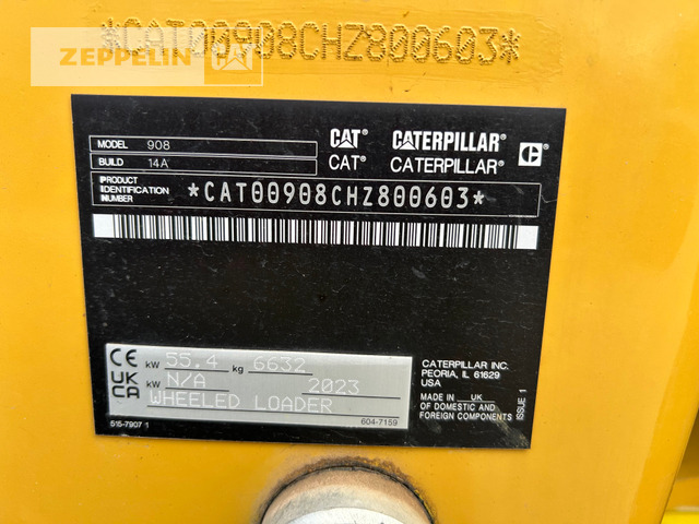 Cat 908-14 - Pyöräkuormaaja: kuva Cat 908-14 - Pyöräkuormaaja Cat 908-14 - Pyöräkuormaaja: kuva Cat 908-14 - Pyöräkuormaaja