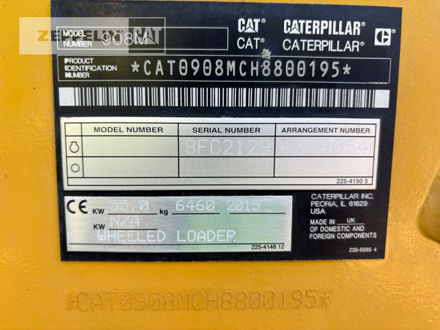 Cat 908M - Pyöräkuormaaja: kuva Cat 908M - Pyöräkuormaaja Cat 908M - Pyöräkuormaaja: kuva Cat 908M - Pyöräkuormaaja